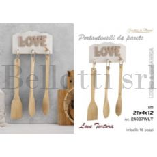LOVE TORTORA PORTAUTENSILI MURO 24037WLT
