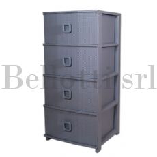 PRATIKA KOOL 4 CASSETTIERA GRIGIA B&F